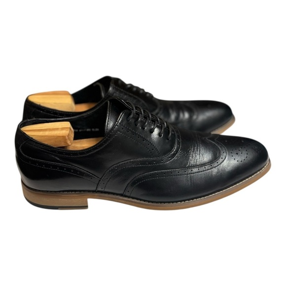 Stacy Adams Dunbar Black Leather Wingtip Oxfords Size 11.5 Men’s Dress Shoes main image 11